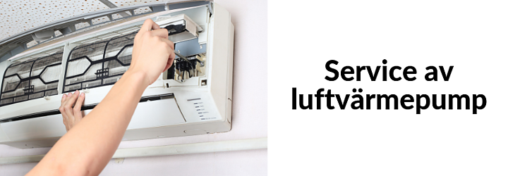 Service av luftvärmepump