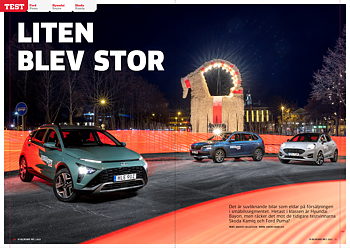 Vi Bilägare 2022/01 Biltest:  Ford Puma / Hyundai Bayon / Skoda Kamiq