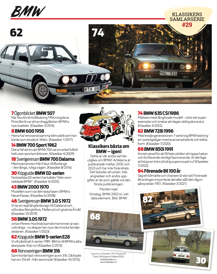BMW II - Klassikers samlarserie #29 - 2