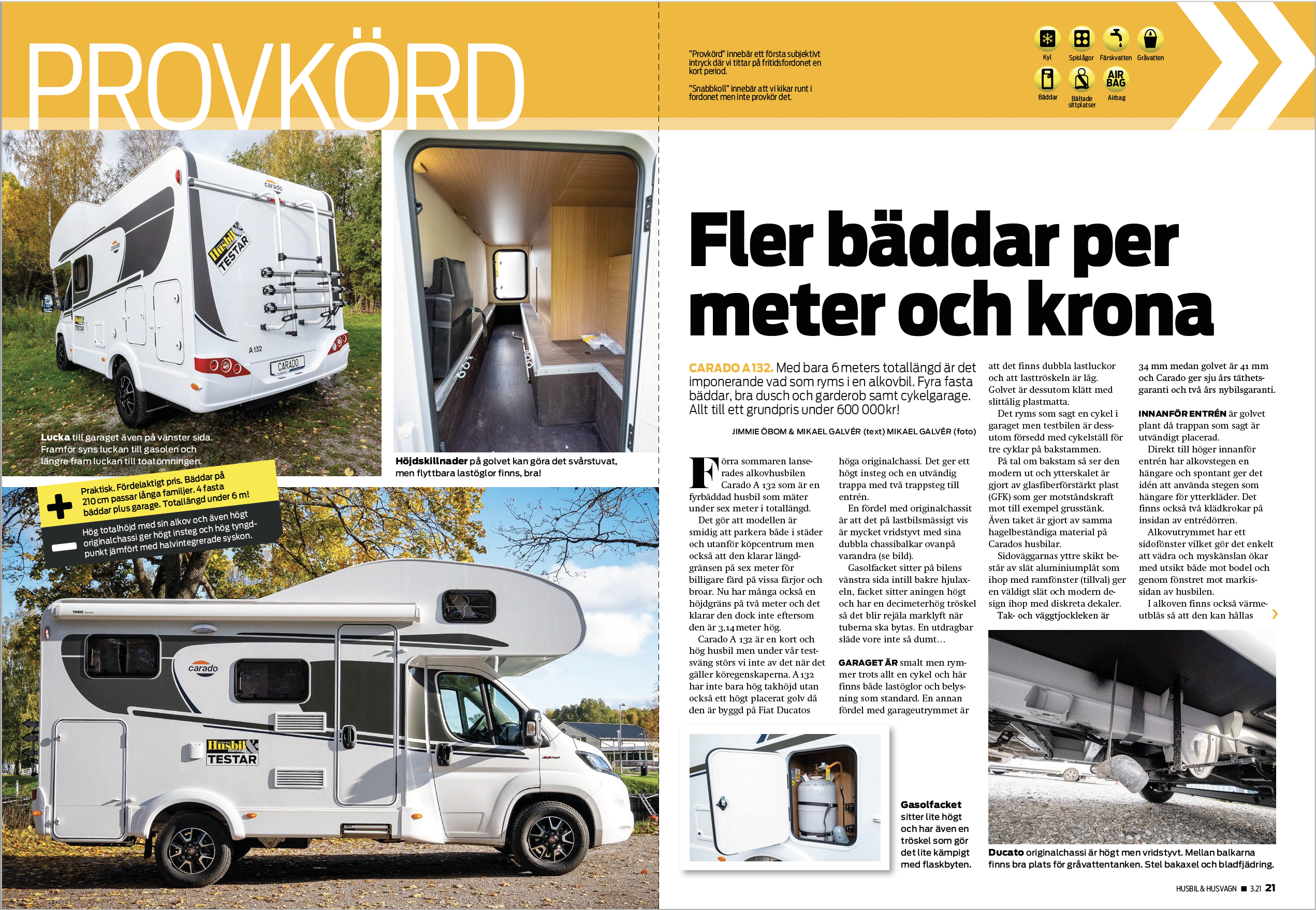 Digital fil: PROVKÖRT: CARADO A 132 Husbil & Husvagn 3/2021