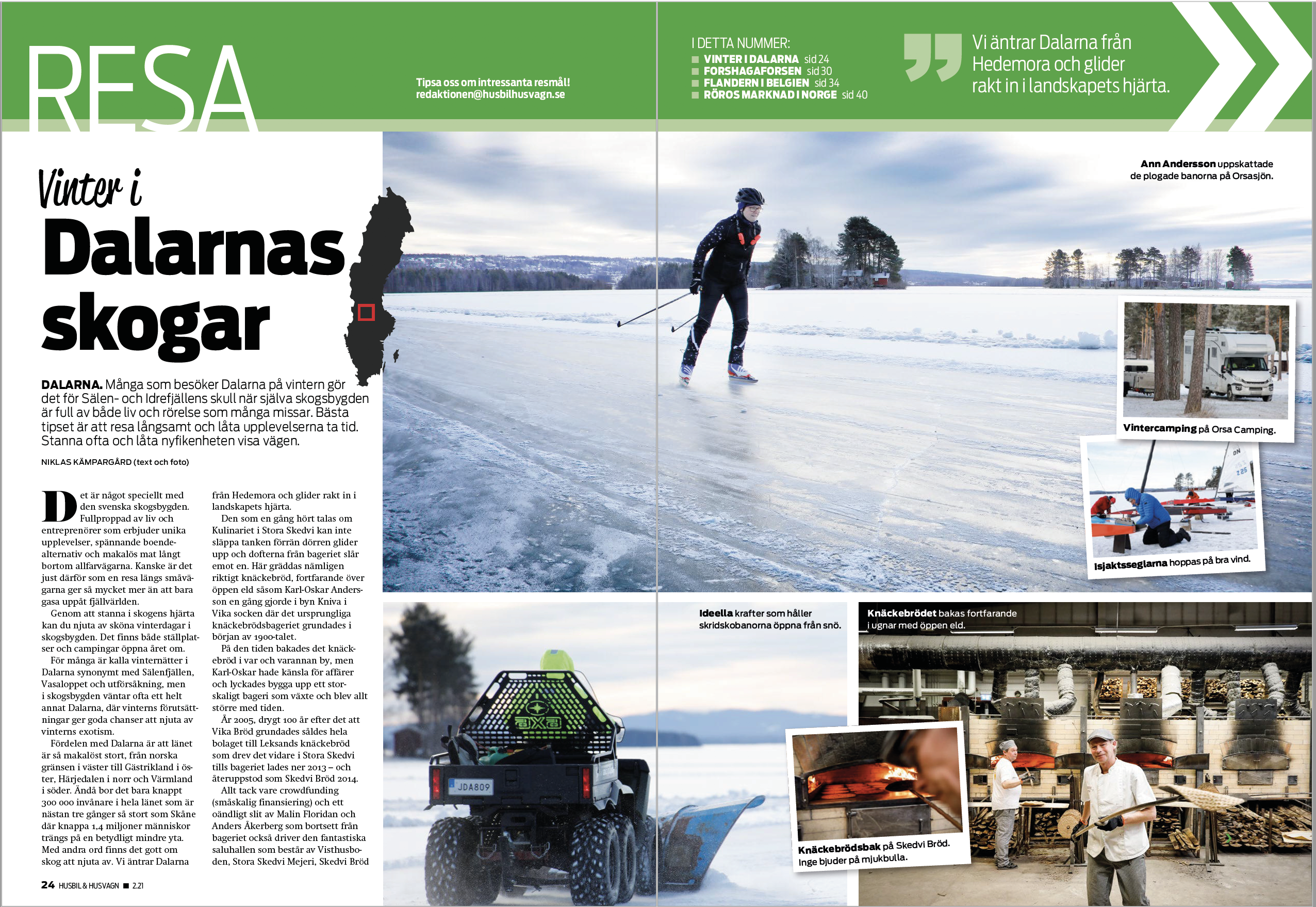 Digital fil: RESA 2.2021: DALARNA /  FORSHAGAFORSEN / FLANDERN / NORGE