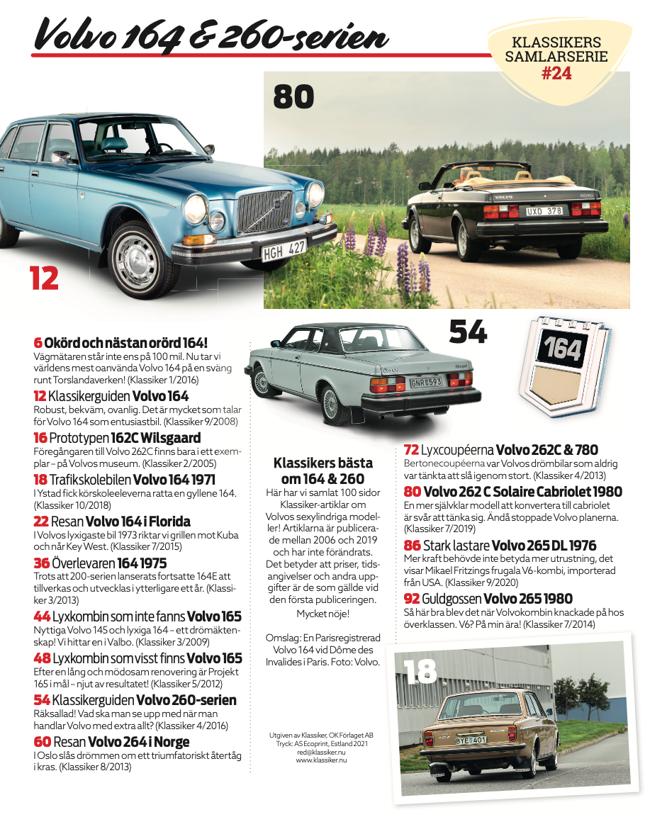 Volvo 160/260 - Klassikers samlarserie #24 - 2