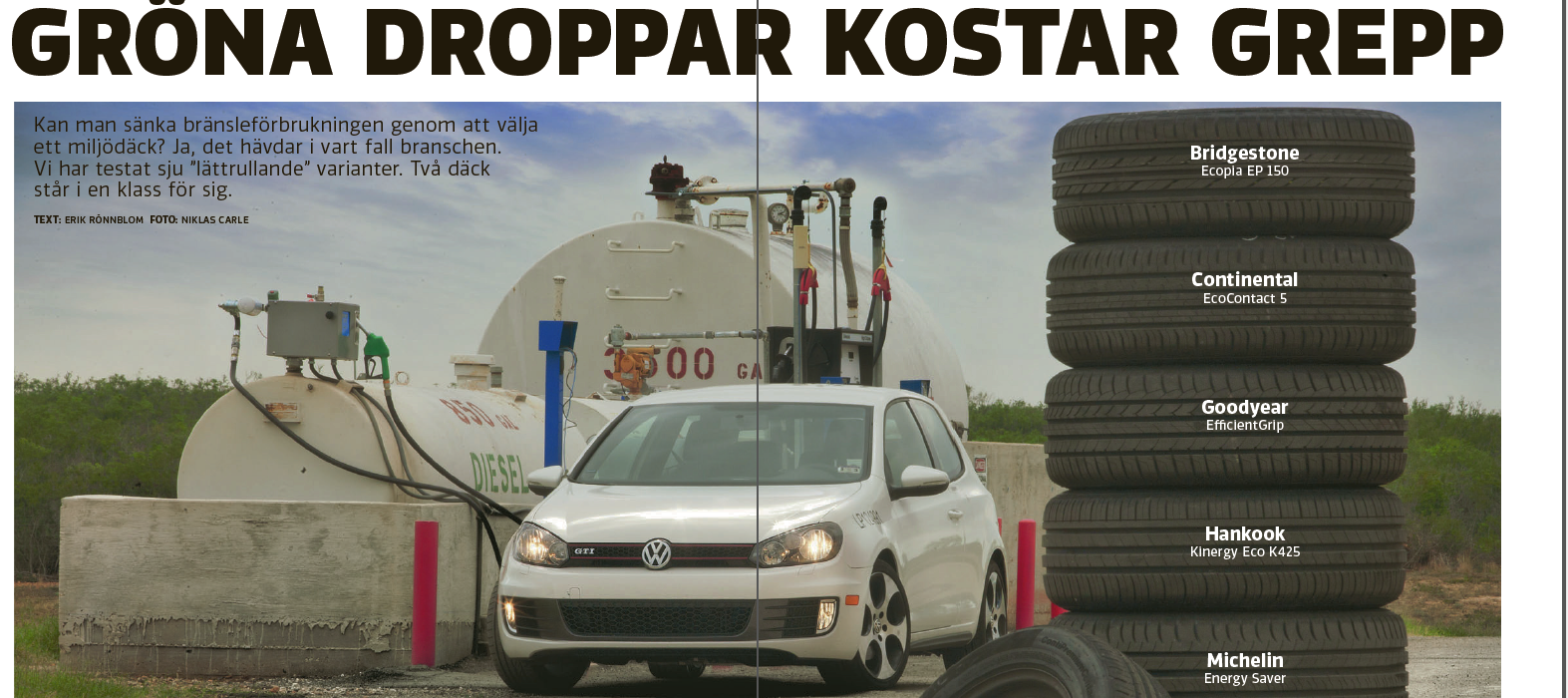 Sommardäckstestet 2012 - Del 2 Miljödäck