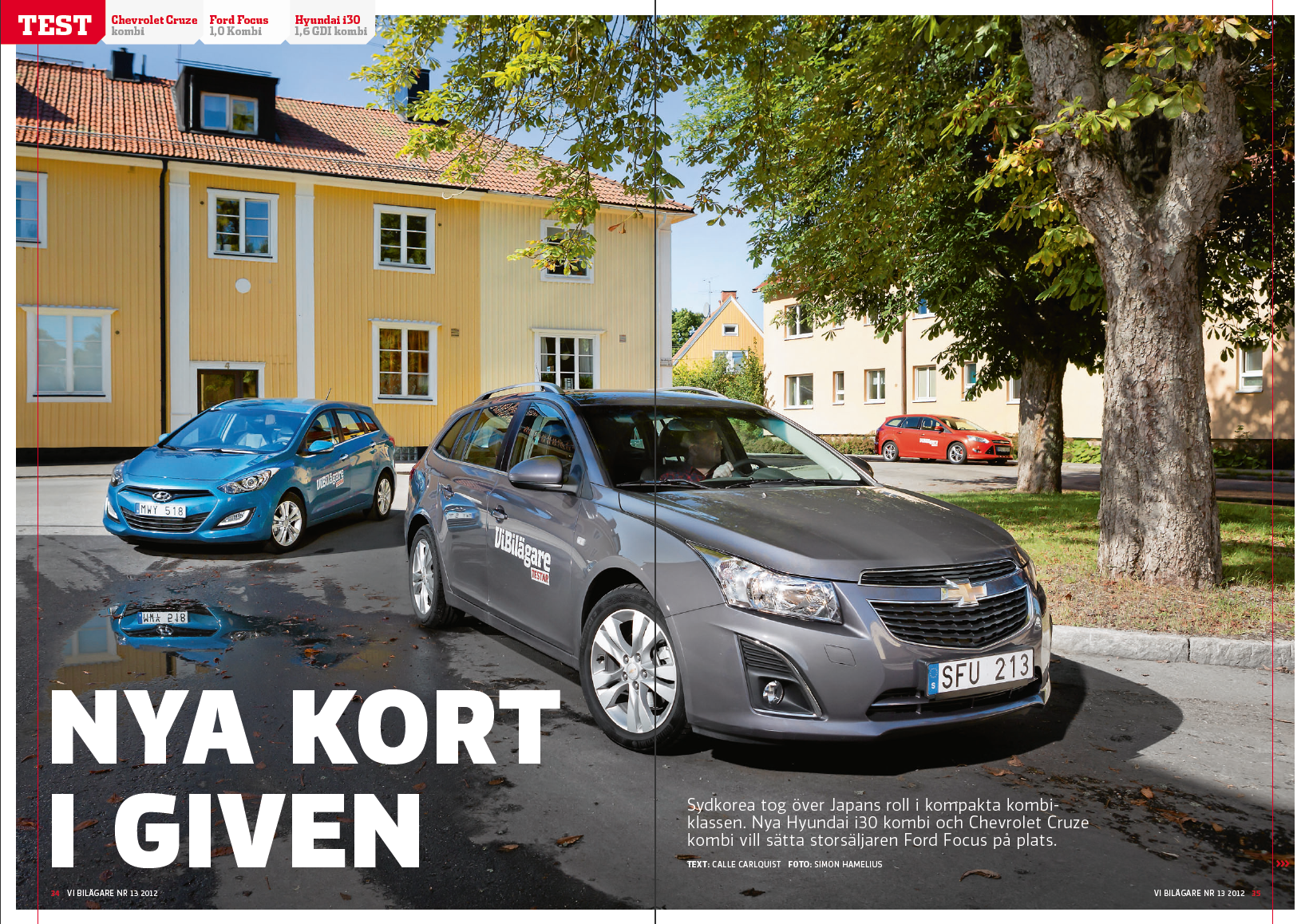 PDF 2012/13 Test: Ford Focus Kombi, Hyundai i30 Kombi, Chevrolet Cruze Kombi