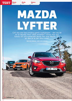 PDF 2012/10 Test: Mazda CX-5, Skoda Yeti, Subaru XV