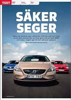 PDF 2012/11 Test: BMW 116d, Lexus CT 200h, Volvo V40