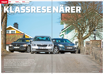 PDF 2013/07 Test: BMW 318d, Peugeot 508 2,2 HDI, Skoda Octavia 2,0 TDI