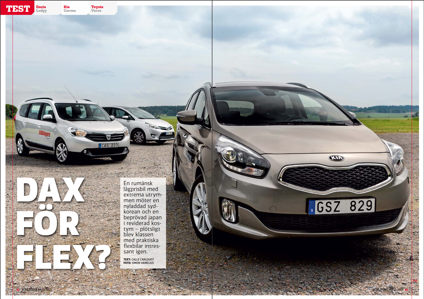 PDF 2013/10 Test: Dacia Lodgy, Kia Carens, Toyota Verso