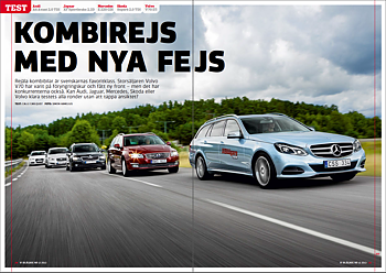 PDF 2013/12 Test: Volvo V70, Audi A6, Jaguar XF, Mercedes E-klass, Skoda Suberb