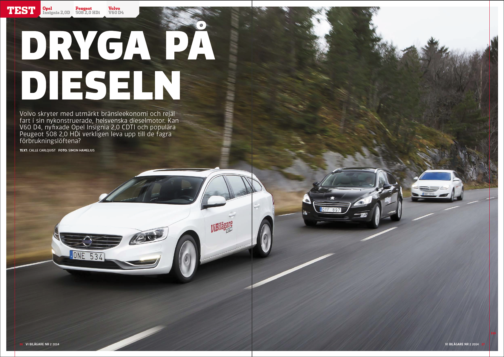 PDF 2014/02 Test: Volvo V60, Peugeot 508, Opel Insignia