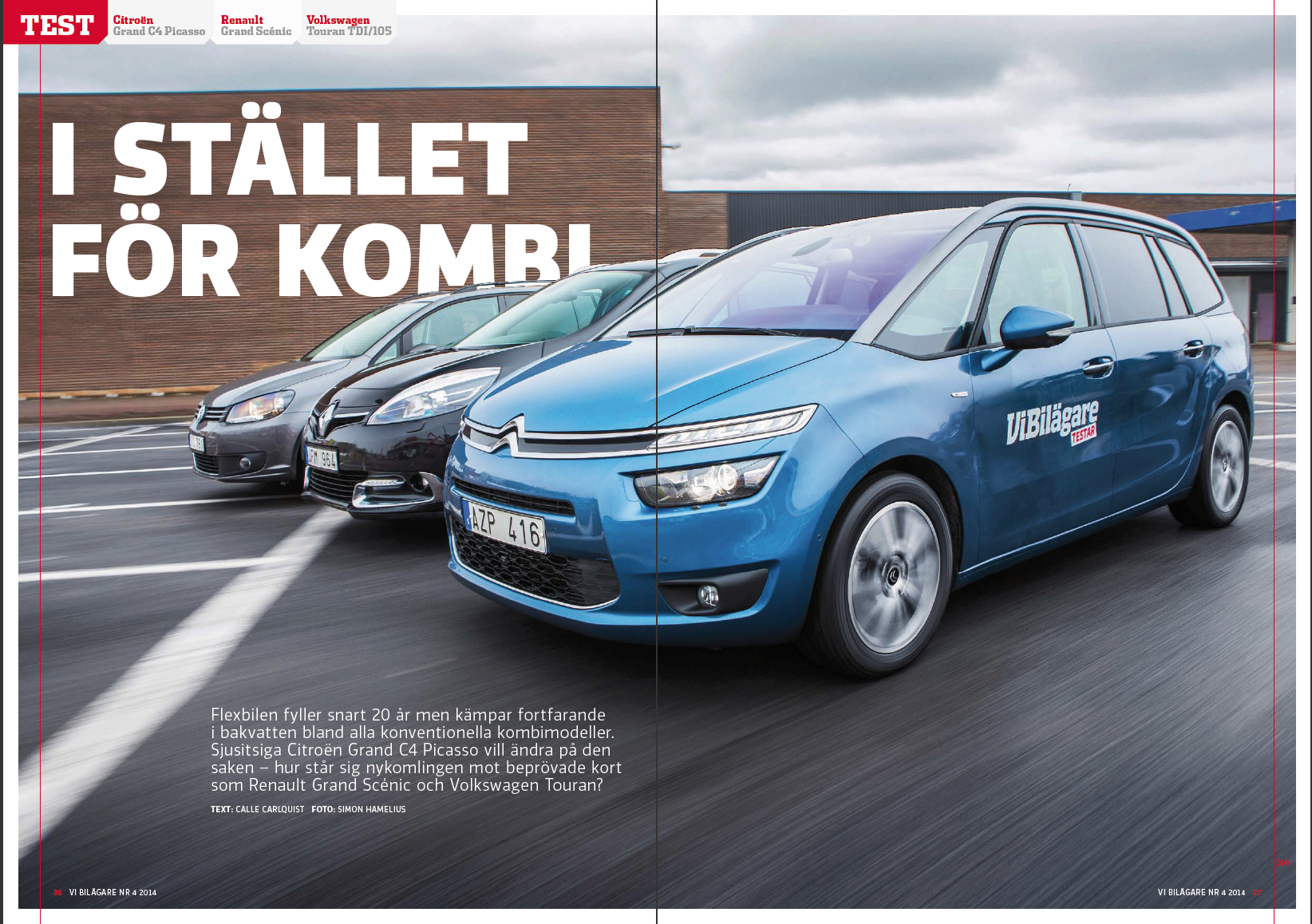 PDF 2014/04 Test: Citroen Grand C4 Picasso, Renault Grand Scenic, VW Touran