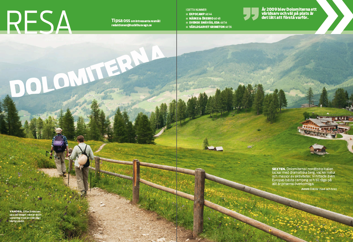 Digital fil 01/13 Resa: Dolomiterna, Närke & Örebro, Svenska småvägar Eda, Grimton