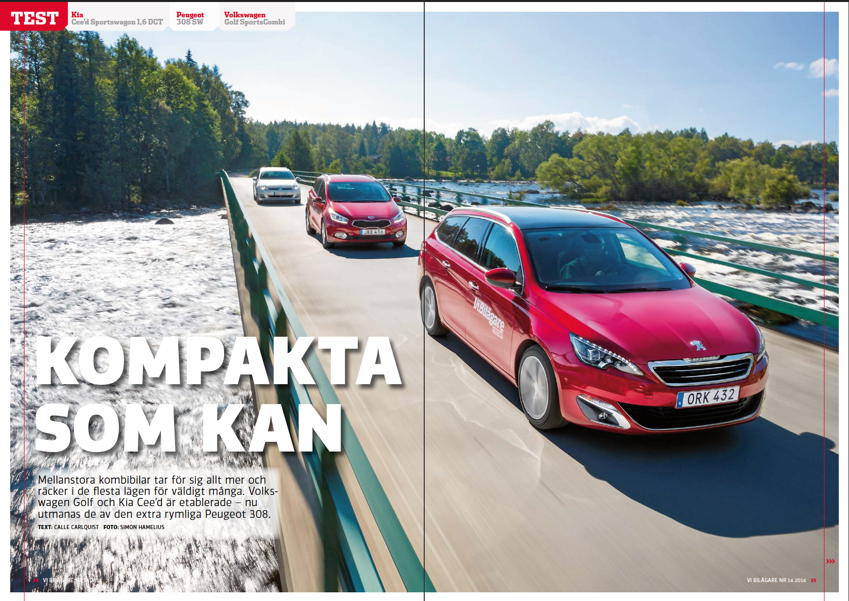 PDF 2014/14 ViB Test: Kia Cee´d Sportswagon, Peugeot 308SW, VW Golf SportsCombi