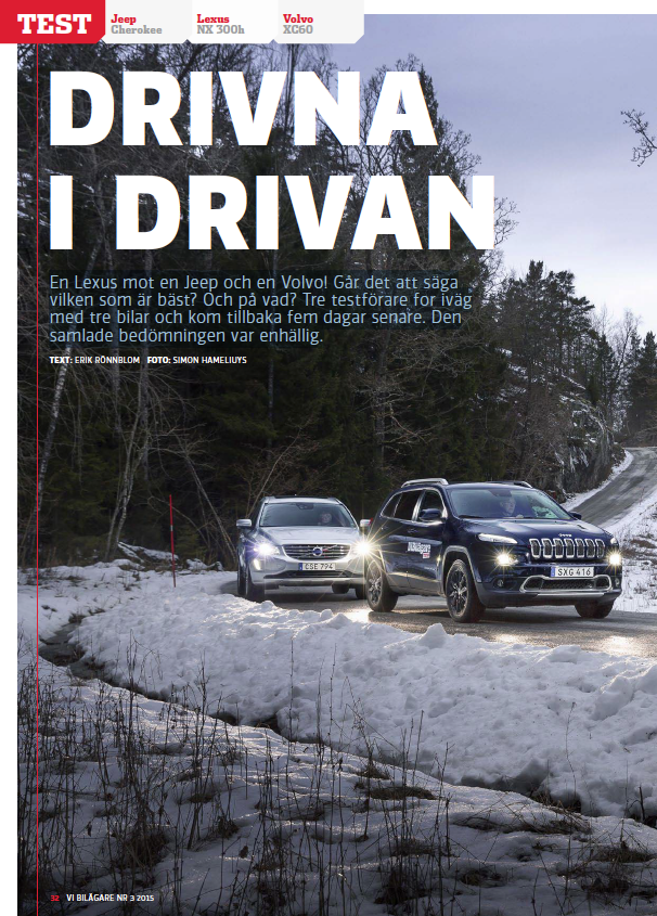 PDF 2015/03 ViB Test: Volvo XC 60, Lexus NX300h, Jeep Cherokee