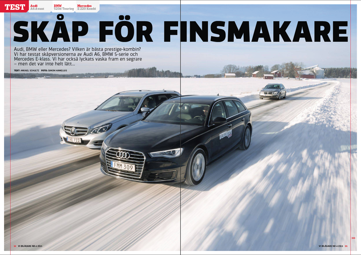 PDF 2015/04 ViB Test: Audi A6, BMW 520d, Mercedes E 220