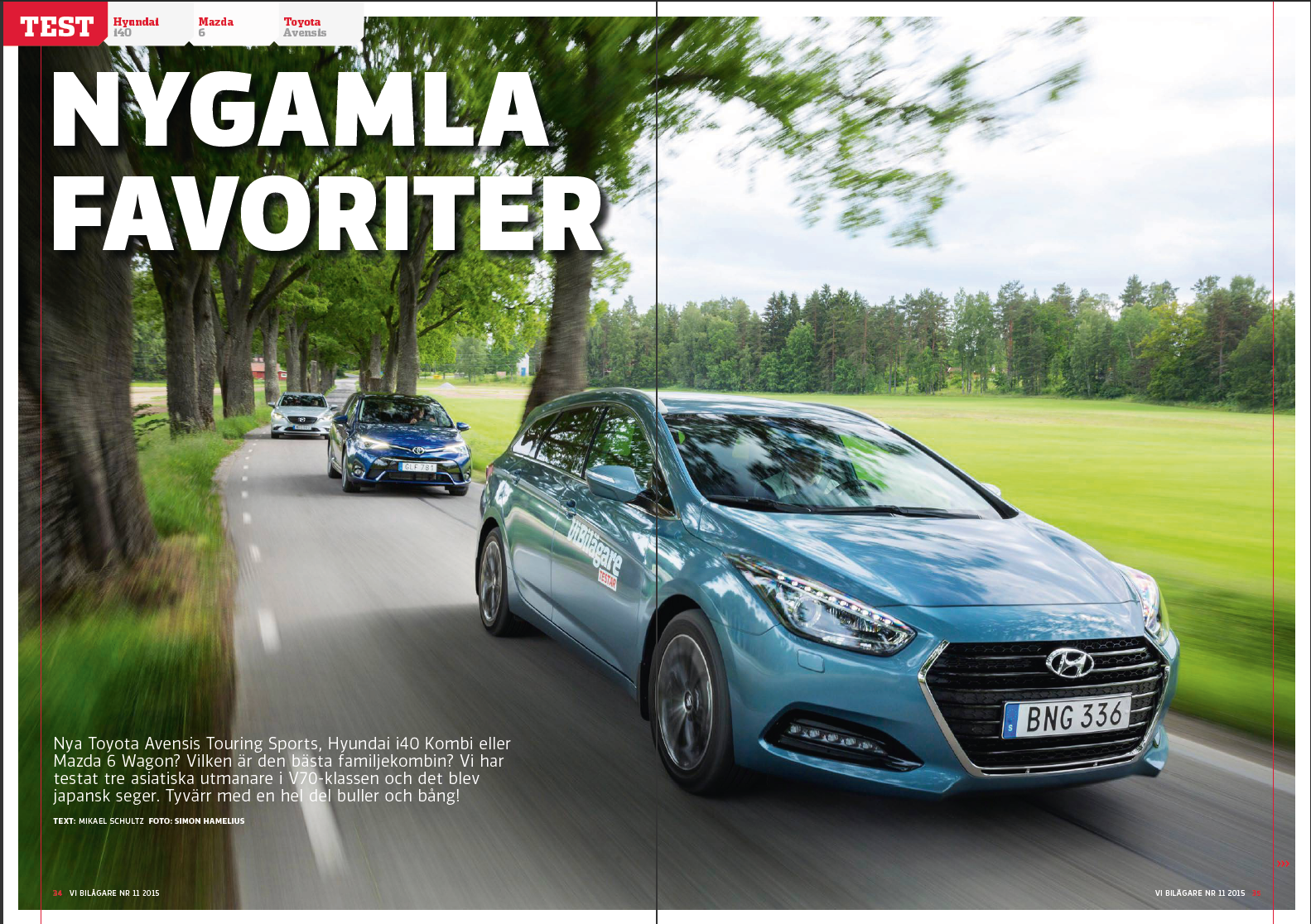 PDF 2015/11 ViB Test: Toyota Avensis, Hyundai i40, Mazda6