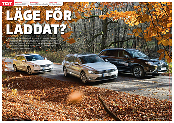 PDF ur Vi Bilägare 2015/16  Biltest: Mitsubishi Outlander PHEV, VW Passat GTE SportsKombi, Volvo V60 D5 Twin Engine