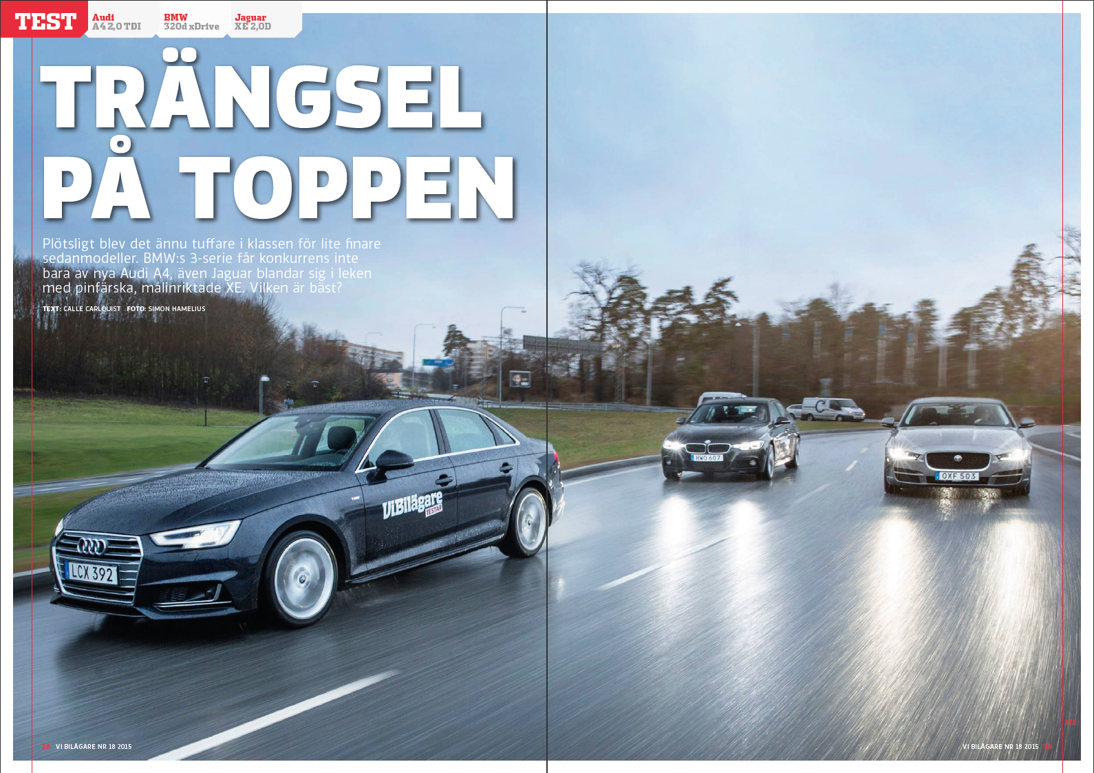 PDF ur Vi Bilägare 2015/18  Biltest: Audi A4, BMW 320d, Jaguar XE