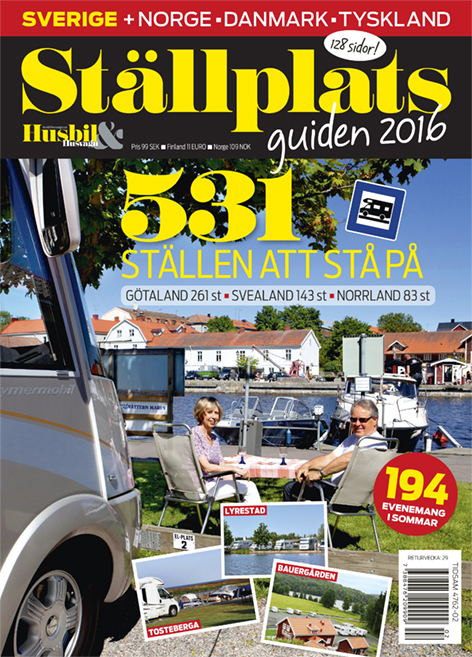 Ställplatsguiden 2016, Husbil & Husvagn nr 6-2016