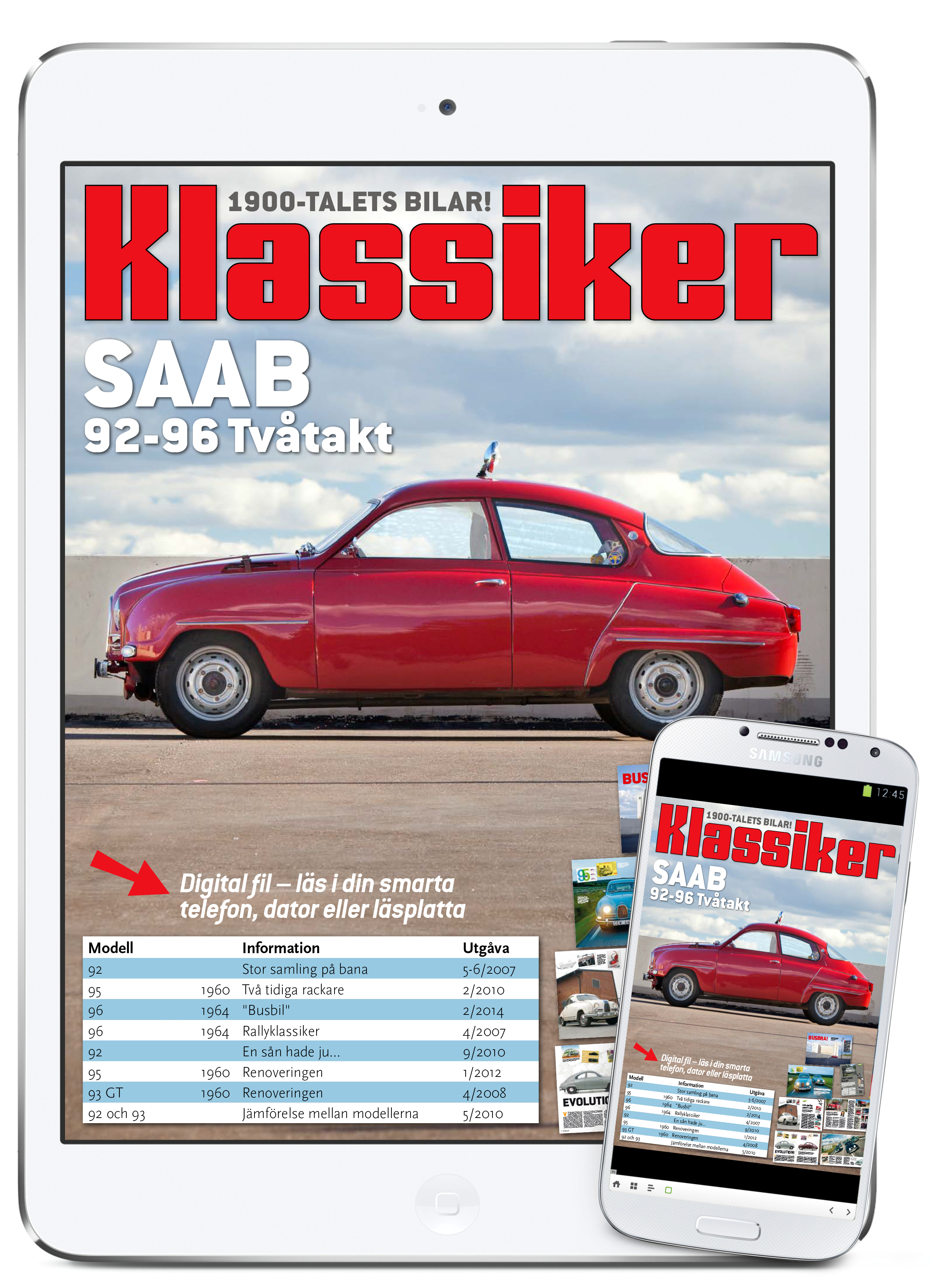 Digital läsning: SAAB 92-96 Tvåtakt. Klassiker