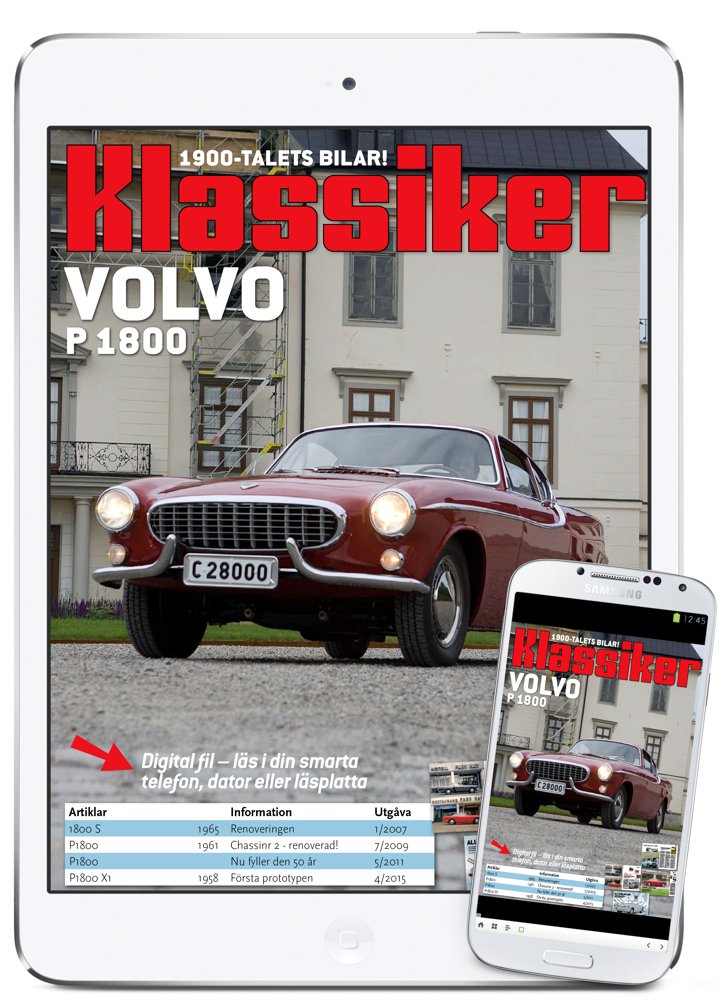 Digital läsning: Volvo P 1800. Klassiker