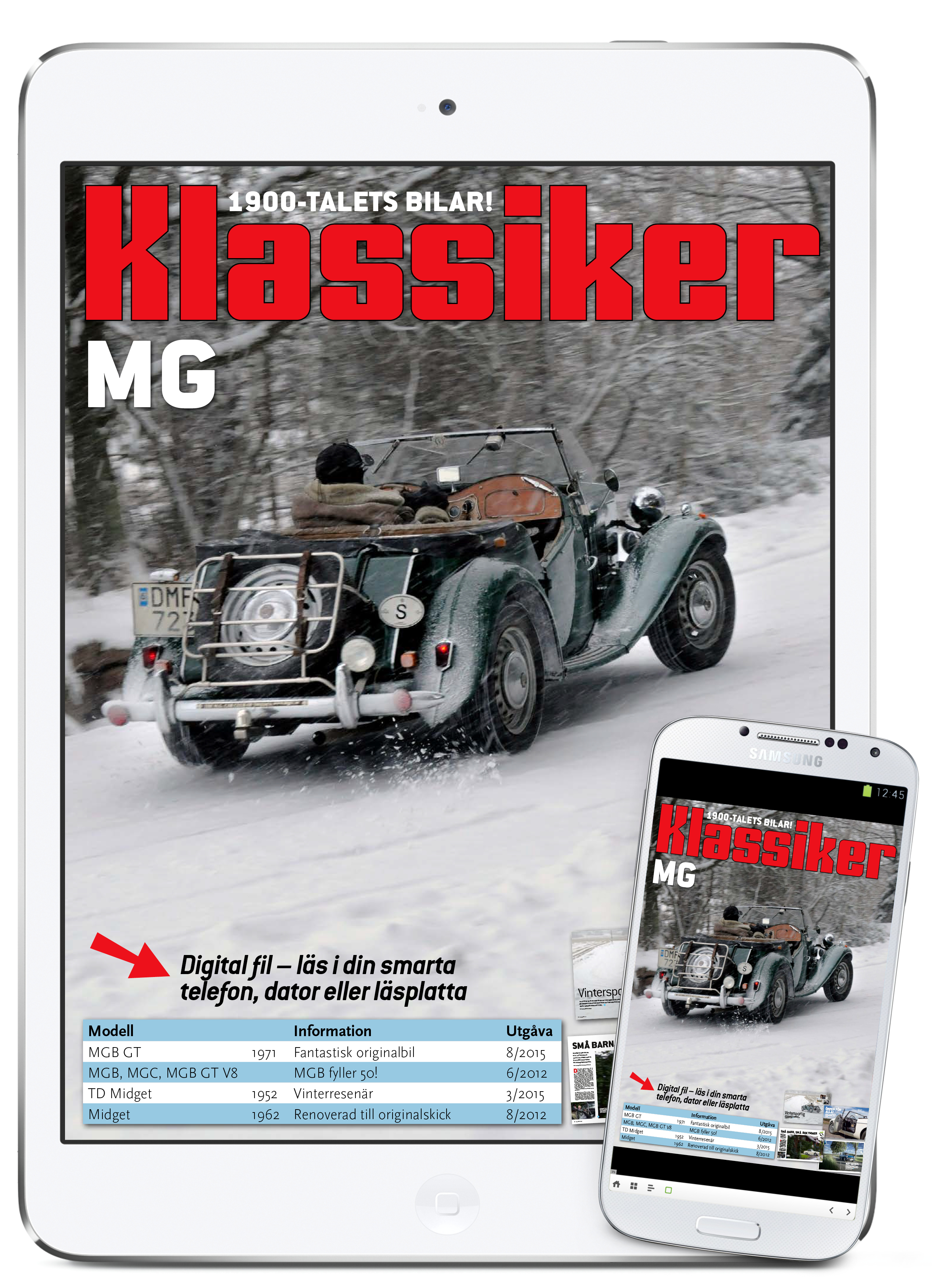 Digital läsning: MG Klassiker