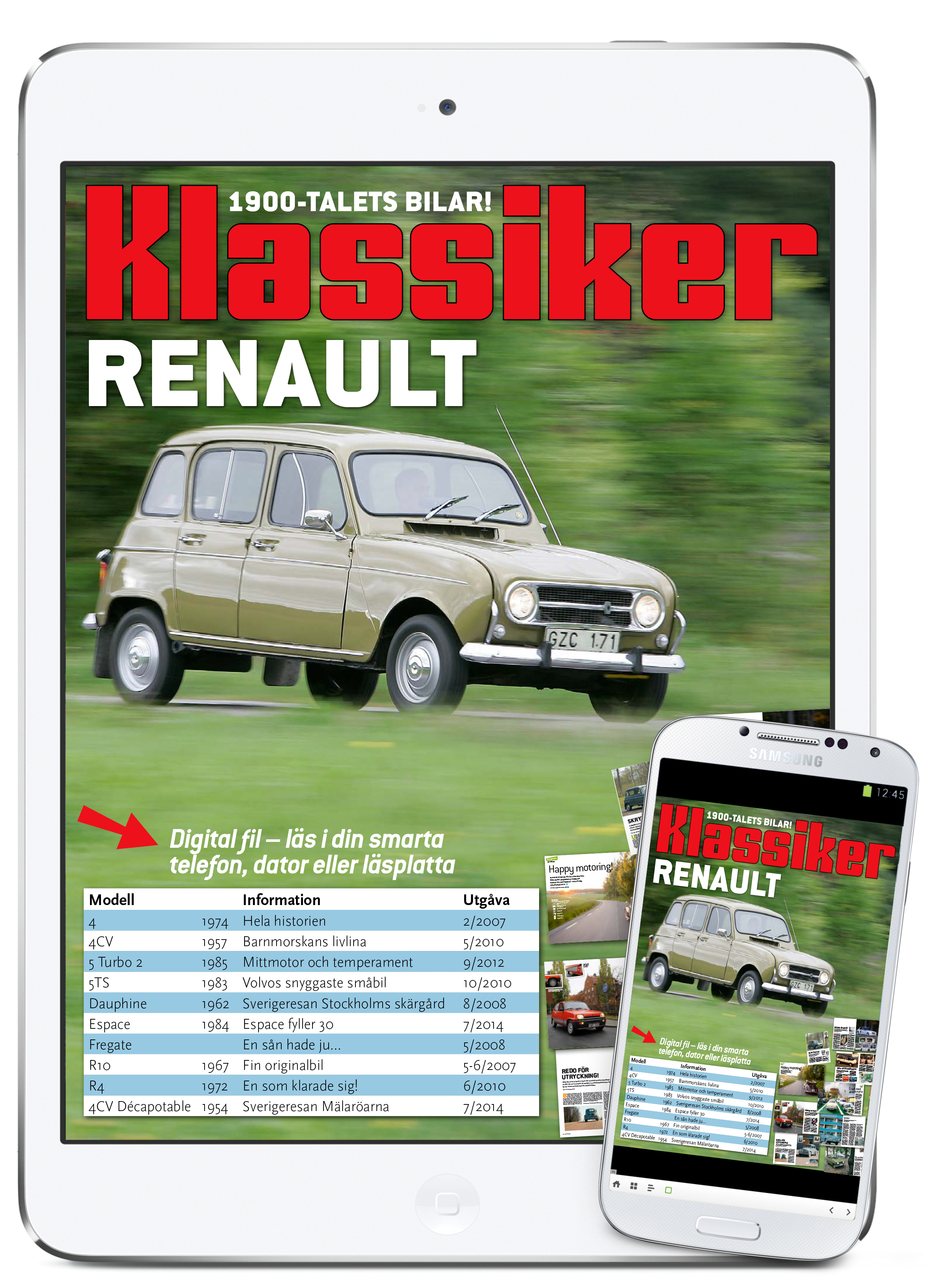 Digital läsning: Renault Klassiker