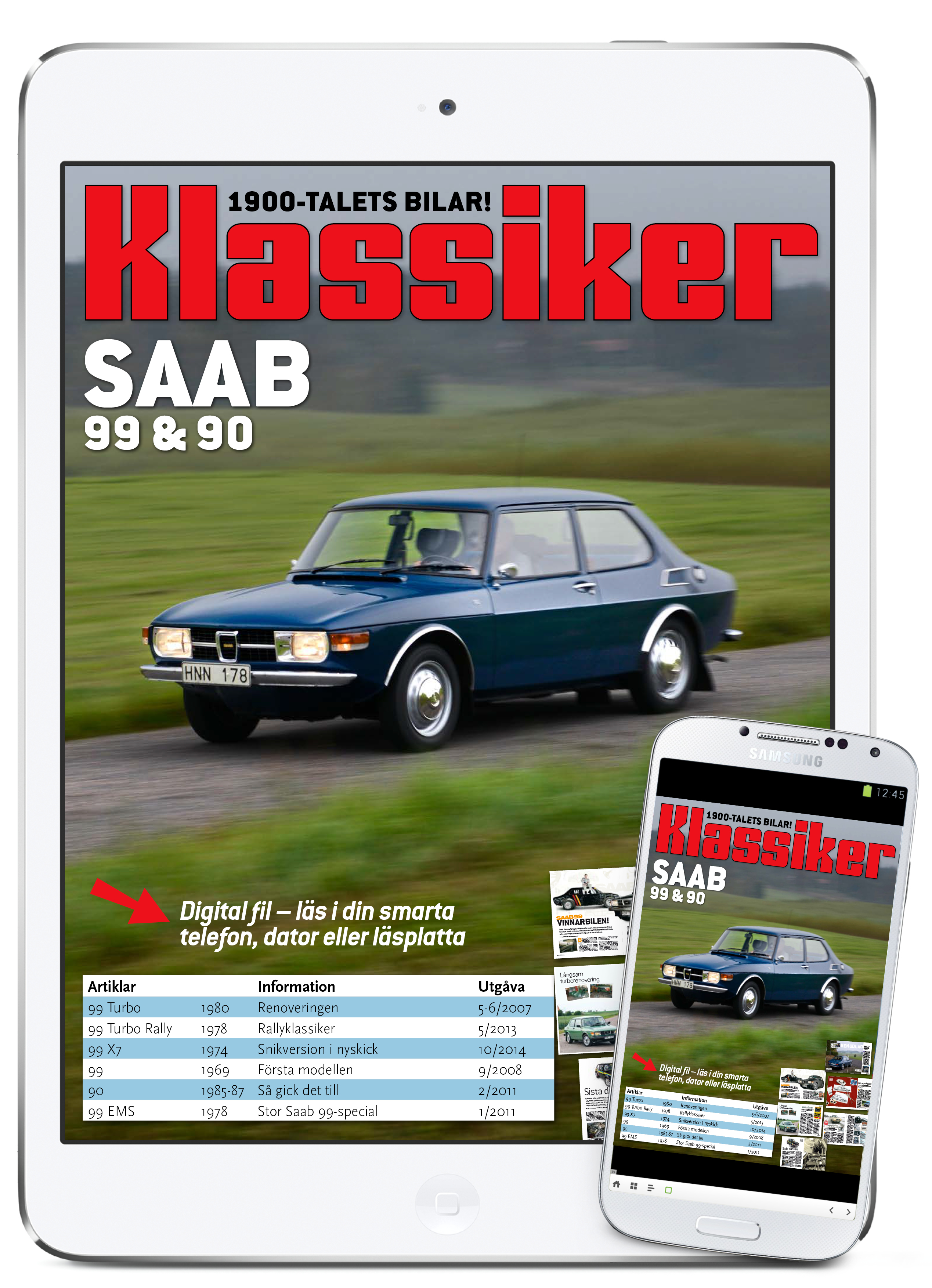 Digital läsning: Saab 99-90 Klassiker