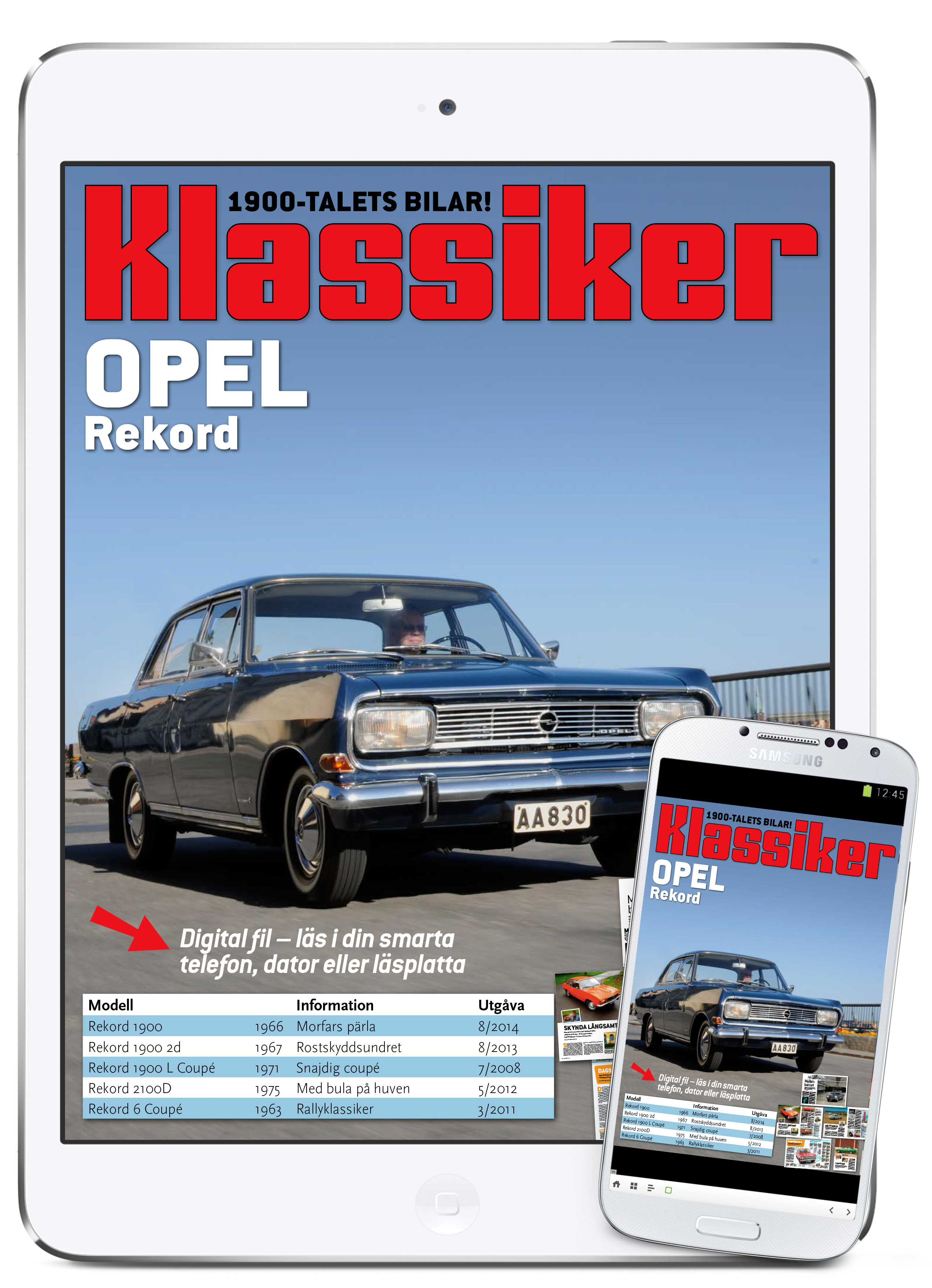 Digital läsning: Opel Rekord Klassiker