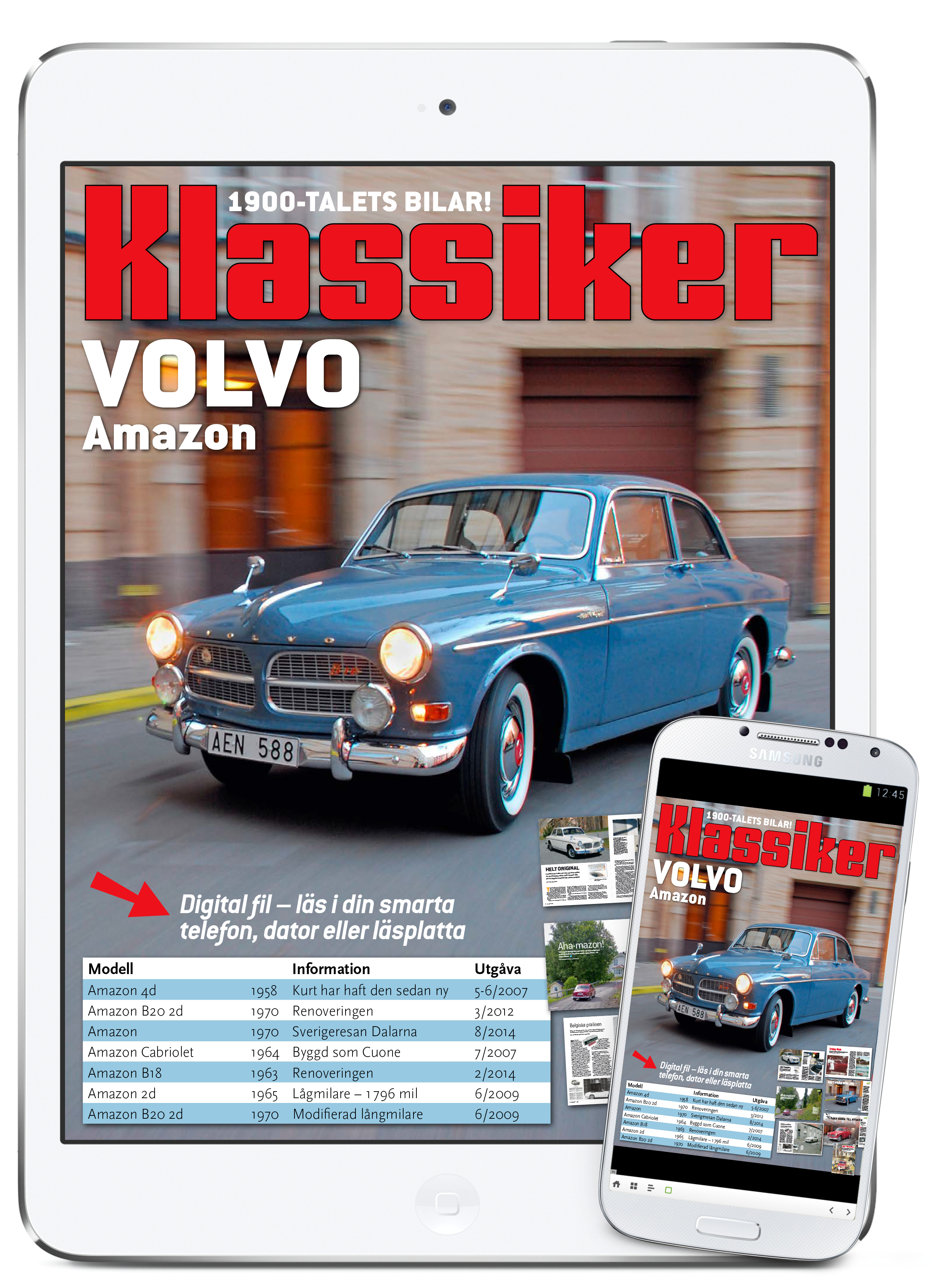 Digital läsning: Volvo Amazon Klassiker
