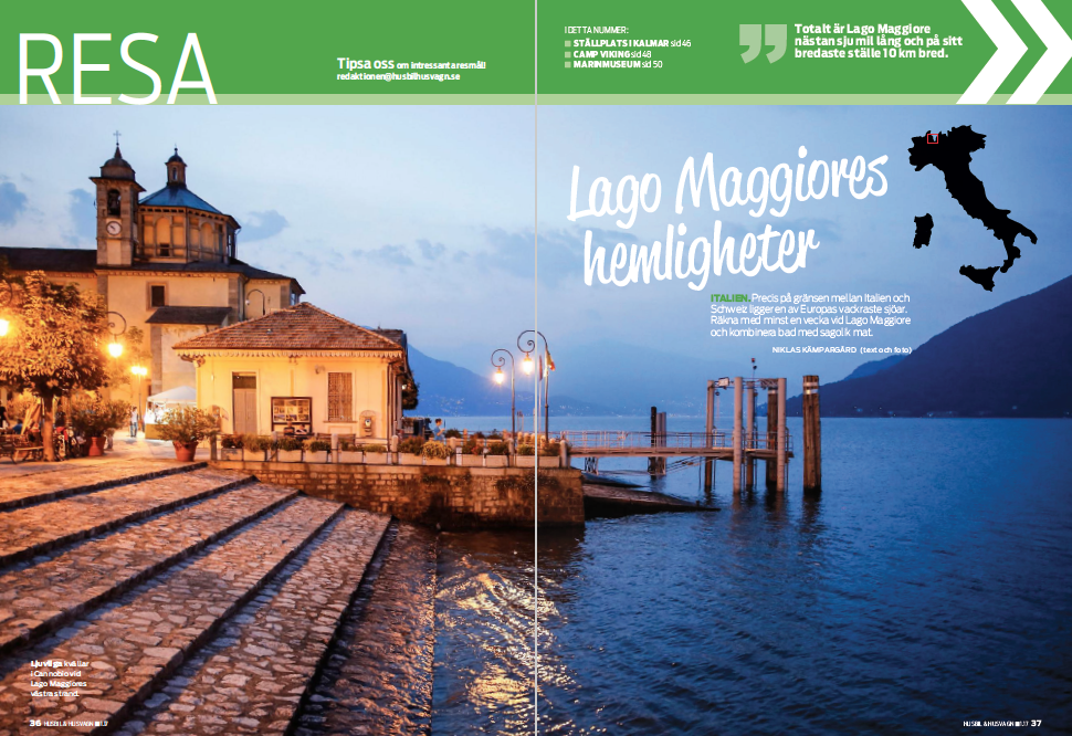 Resa: Italien, Småland, Jämtland, Blekinge.
