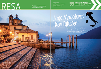 Resa: Italien, Småland, Jämtland, Blekinge.