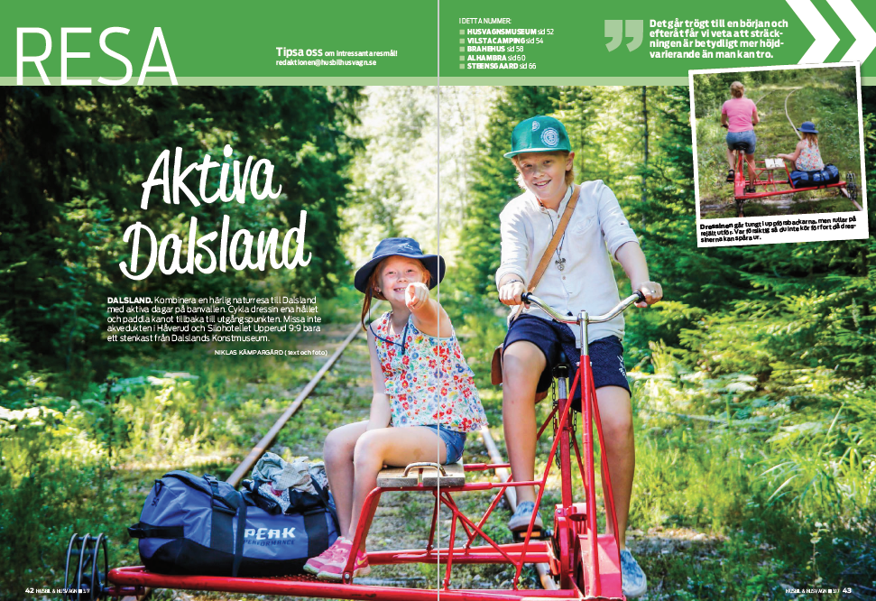 Resa: Dalsland, Dorotea, Eskilstuna, Brahehus, Alhambra, Fyn