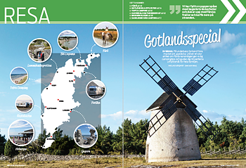 Resa: Gotland, Halland, Danmark