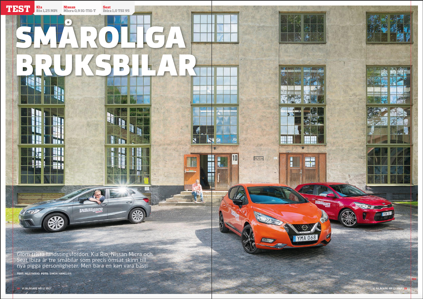 Vi Bilägare 2017/12 Biltest: Kia Rio / Nissan Micra / Seat Ibiza