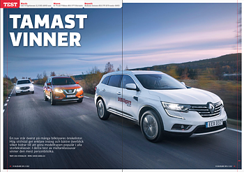 Vi Bilägare 2017/17 Biltest: Mazda CX-5, Nissan X-Trail, Renault Koleos