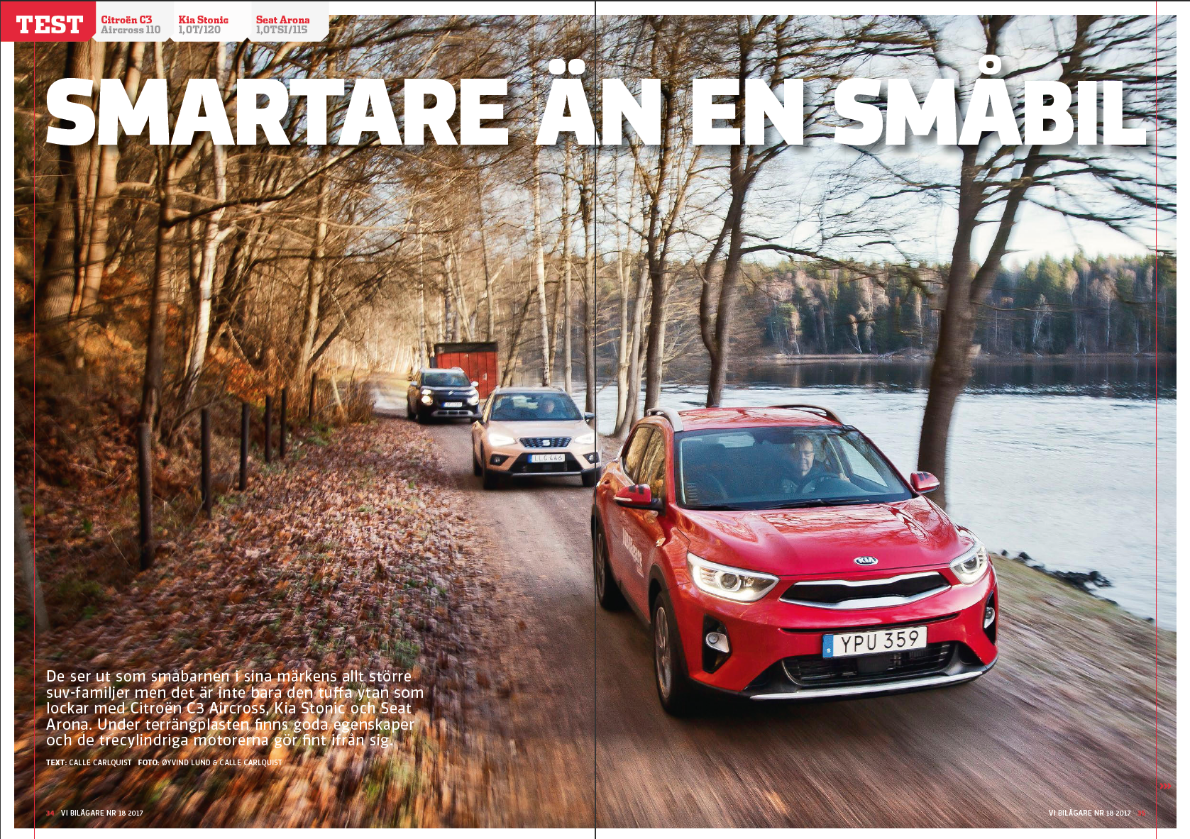 Vi Bilägare 2017/18 Biltest: Citroën C3 Aircross, Kia Stonic, Seat Arona
