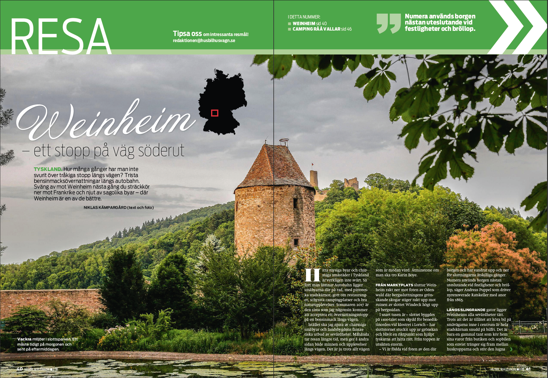 Resa 02/2018: Weinheim i Tyskland, Camping Råå Vallar Öresund
