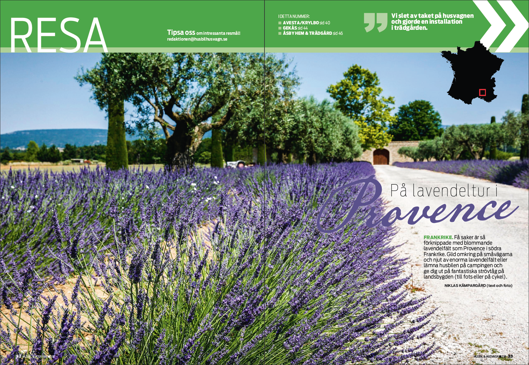 RESA 01/2018: Provence, Dalarna, Ullared, Åsby