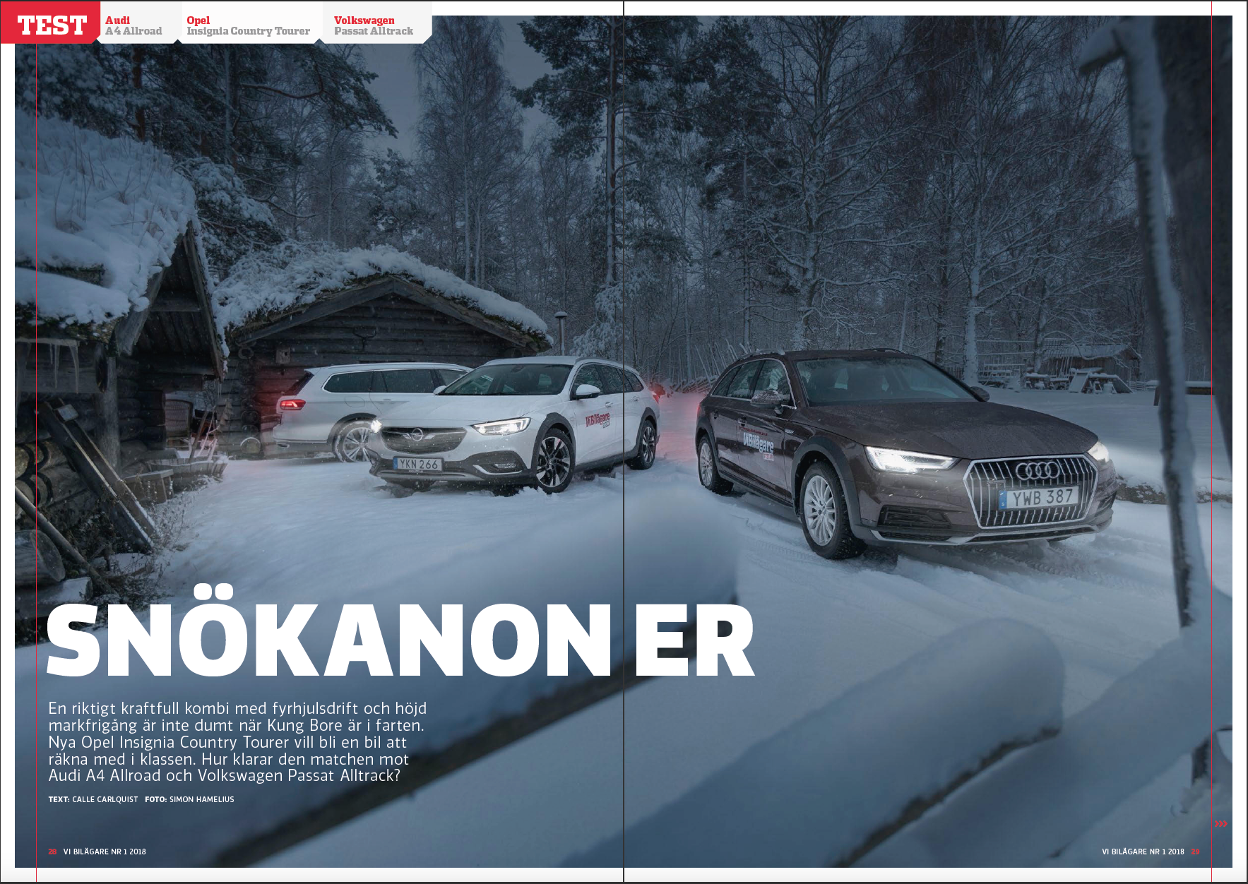 Vi Bilägare 2018/01 Biltest: Audi A4 Allroad, Opel Insignia Country Tourer, Volkswagen Passat Alltrack