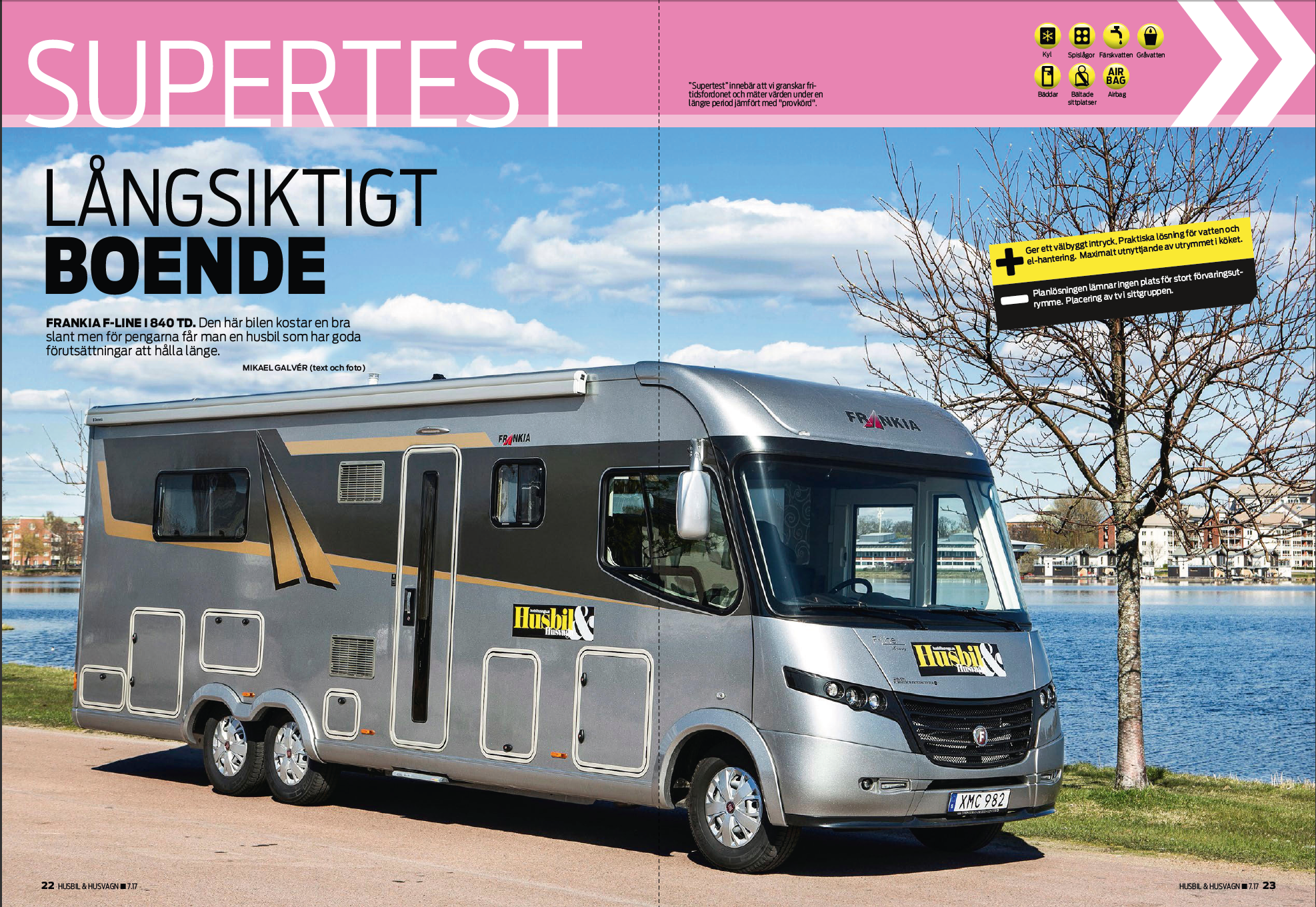 PROVKÖRT: FRANKIA F-LINE I 840 TD - Husbil & Husvagn 07/2017