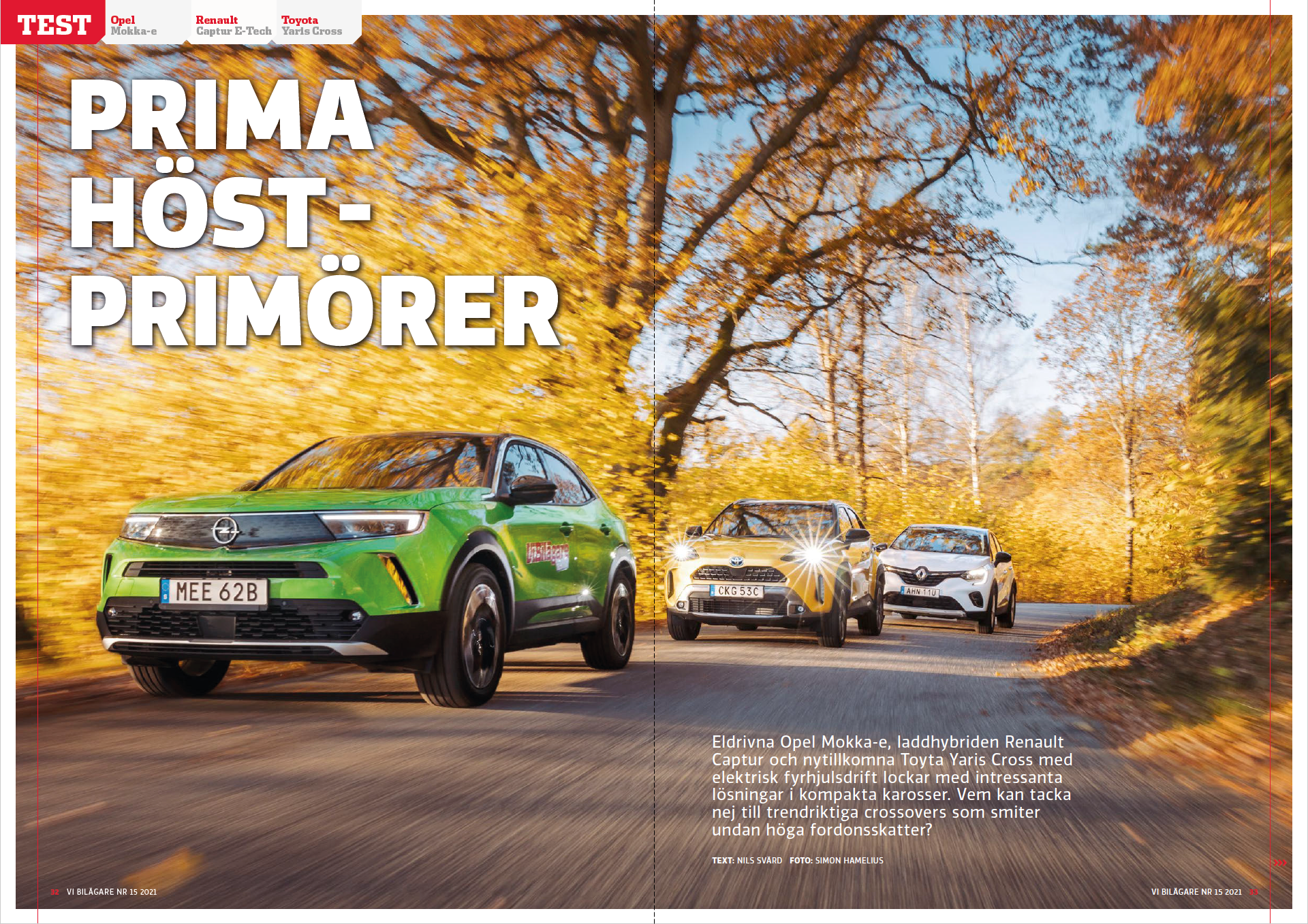 Vi Bilägare 2021/15 Biltest: Opel Mokka-e / Renault Captur E-Tech / Toyota Yaris Cross_11sidor