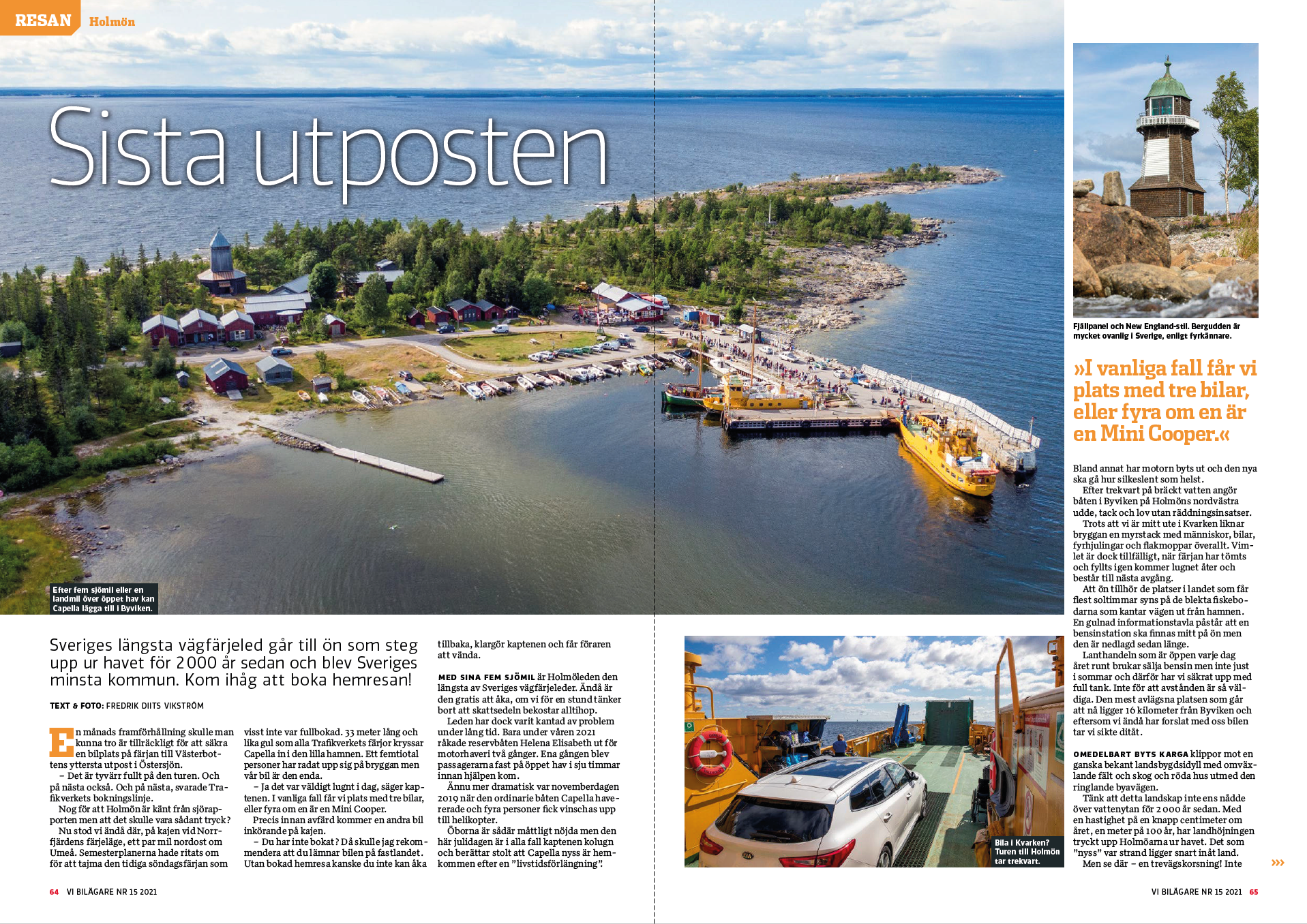Vi Bilägare 2021/15 Resan: Holmön