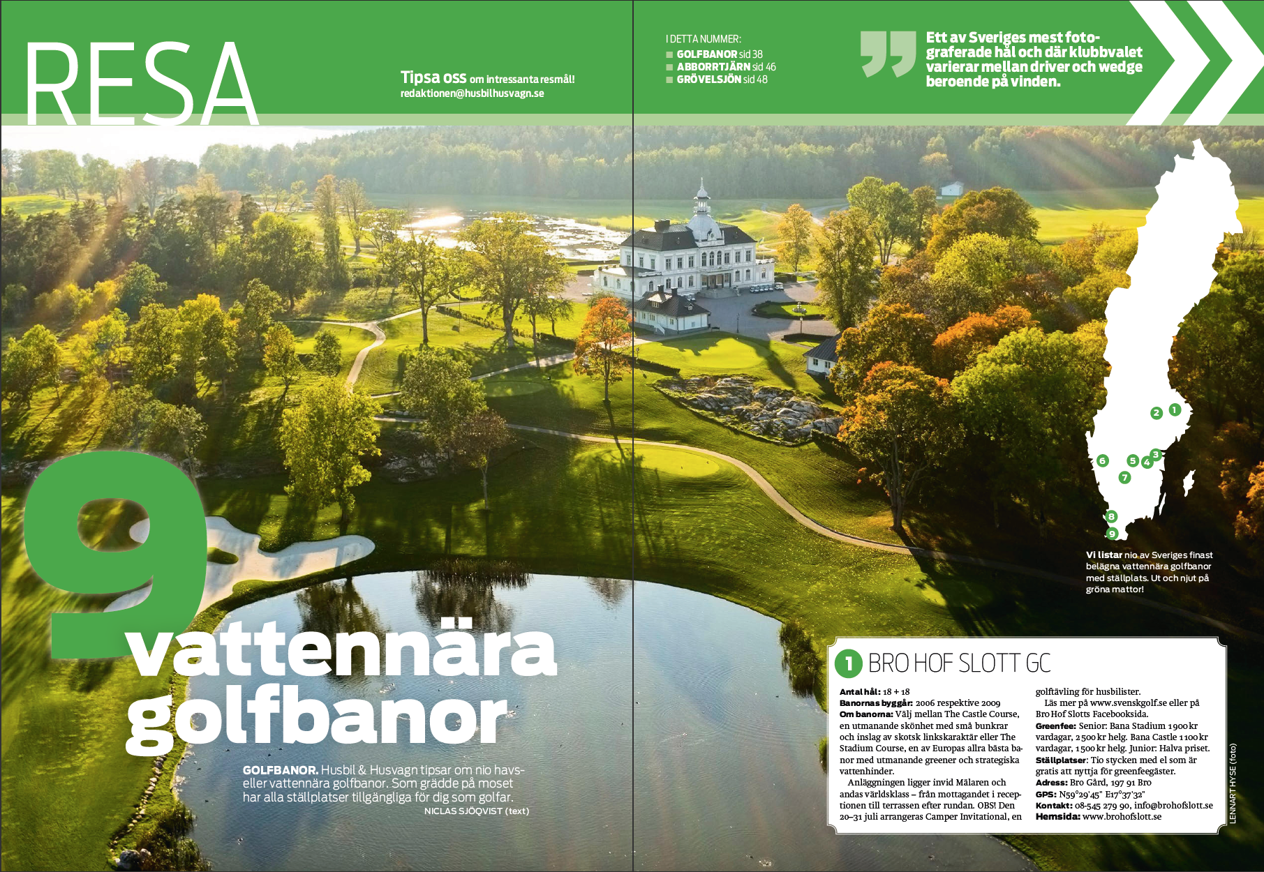Resa 07/2018: Golfbanor, Camping Västerbotten, Grövelsjön
