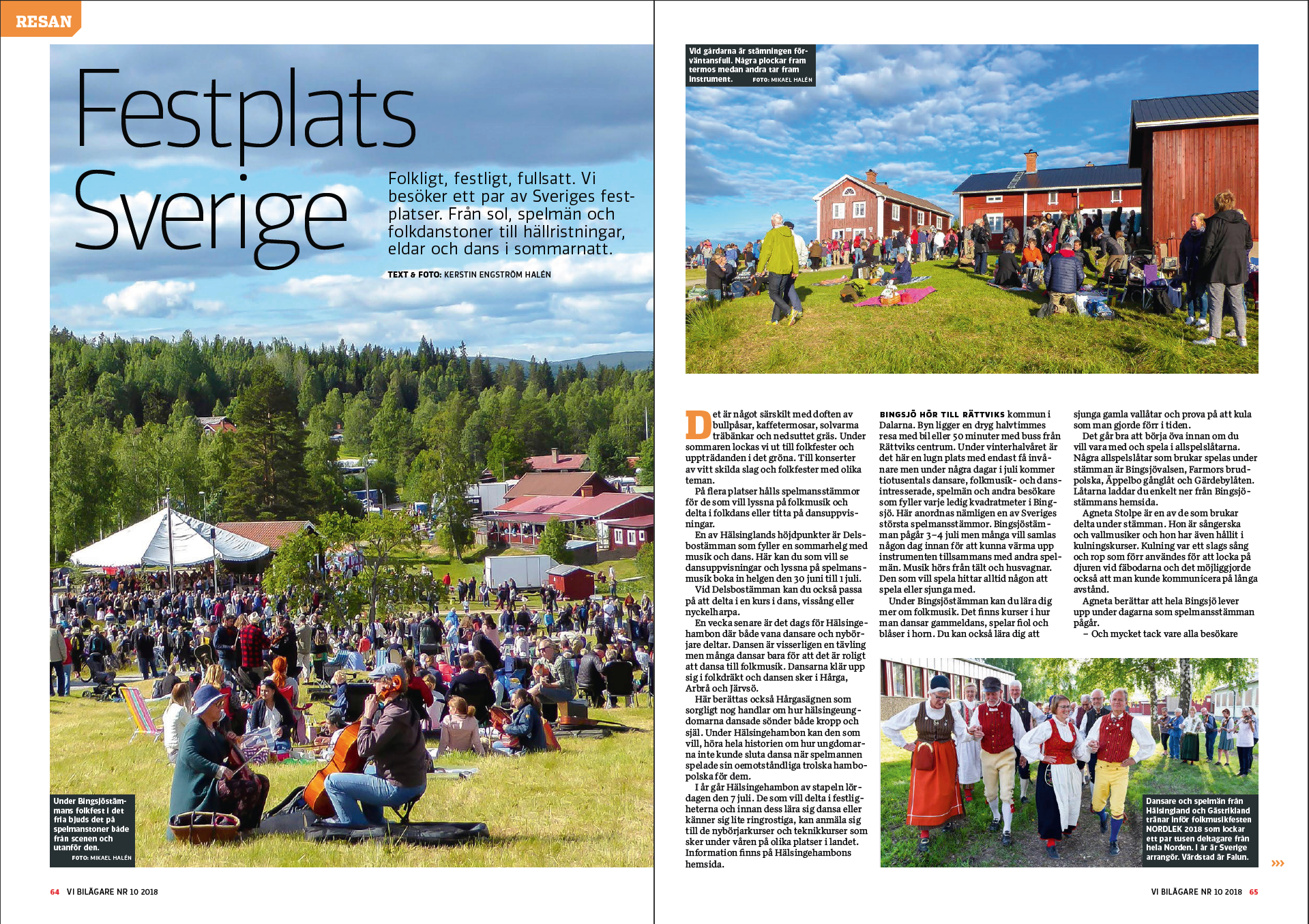 Vi Bilägare 2018/10 Resan: Festplats Sverige