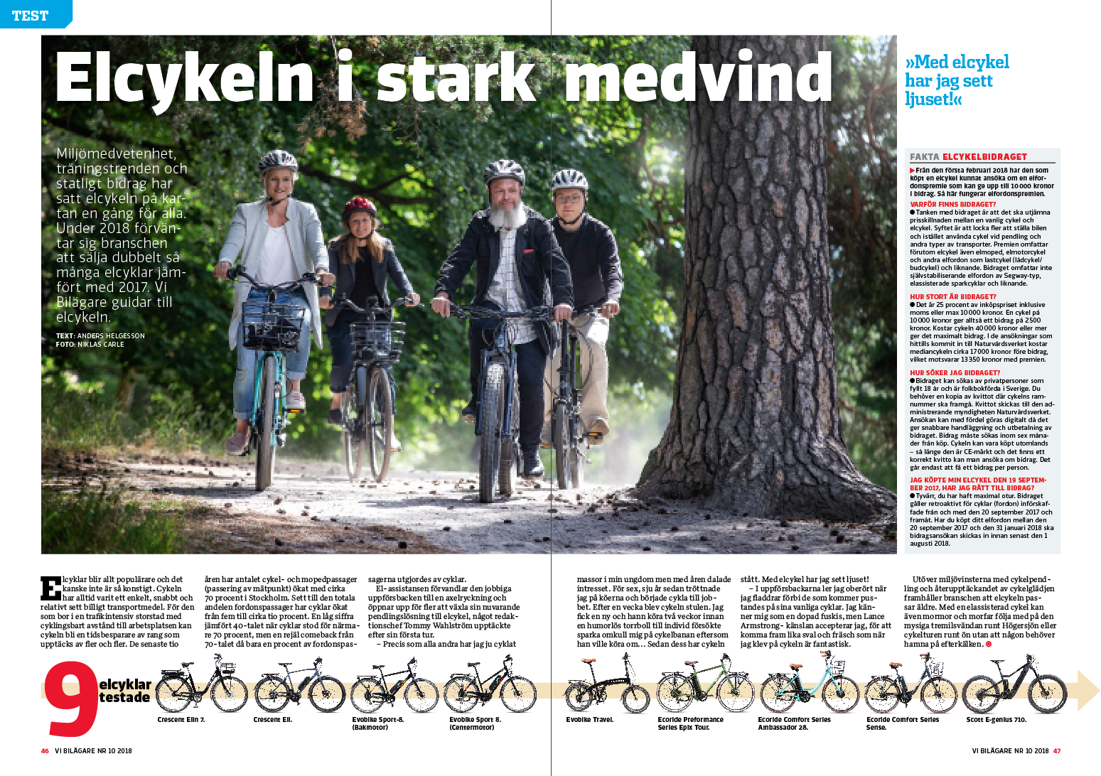 Elcykeltest - Vi Bilägare 10.2018