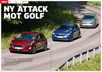 Vi Bilägare 2018/12 Biltest: Ford Focus, Kia Ceed, Volkswagen Golf