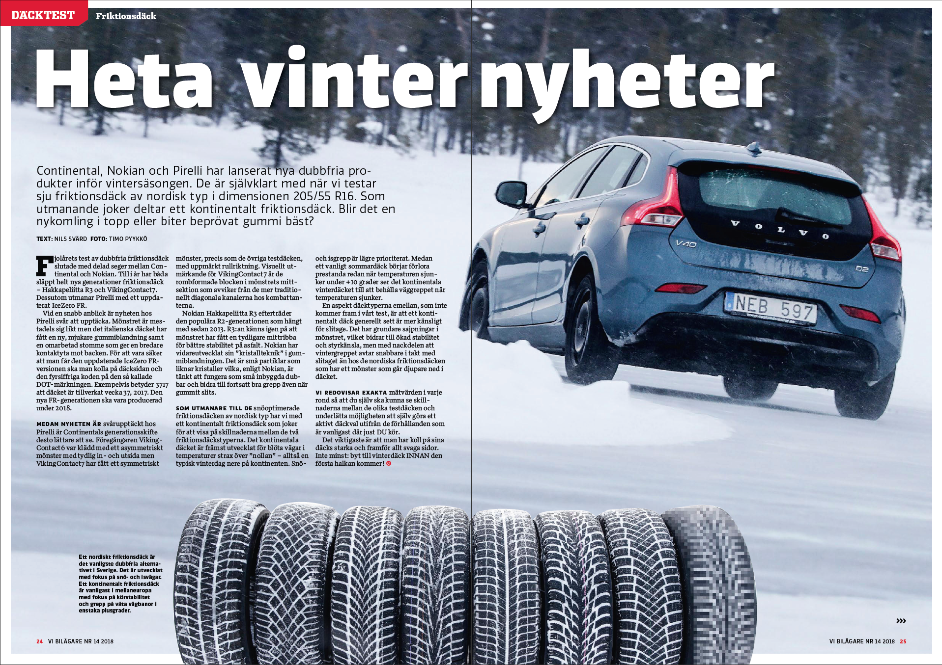 Test Friktionsdäck Vi Bilägare 2018/14