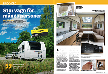 PROVKÖRT: Adria Alpina 753 UT - Husbil & Husvagn 09/2018