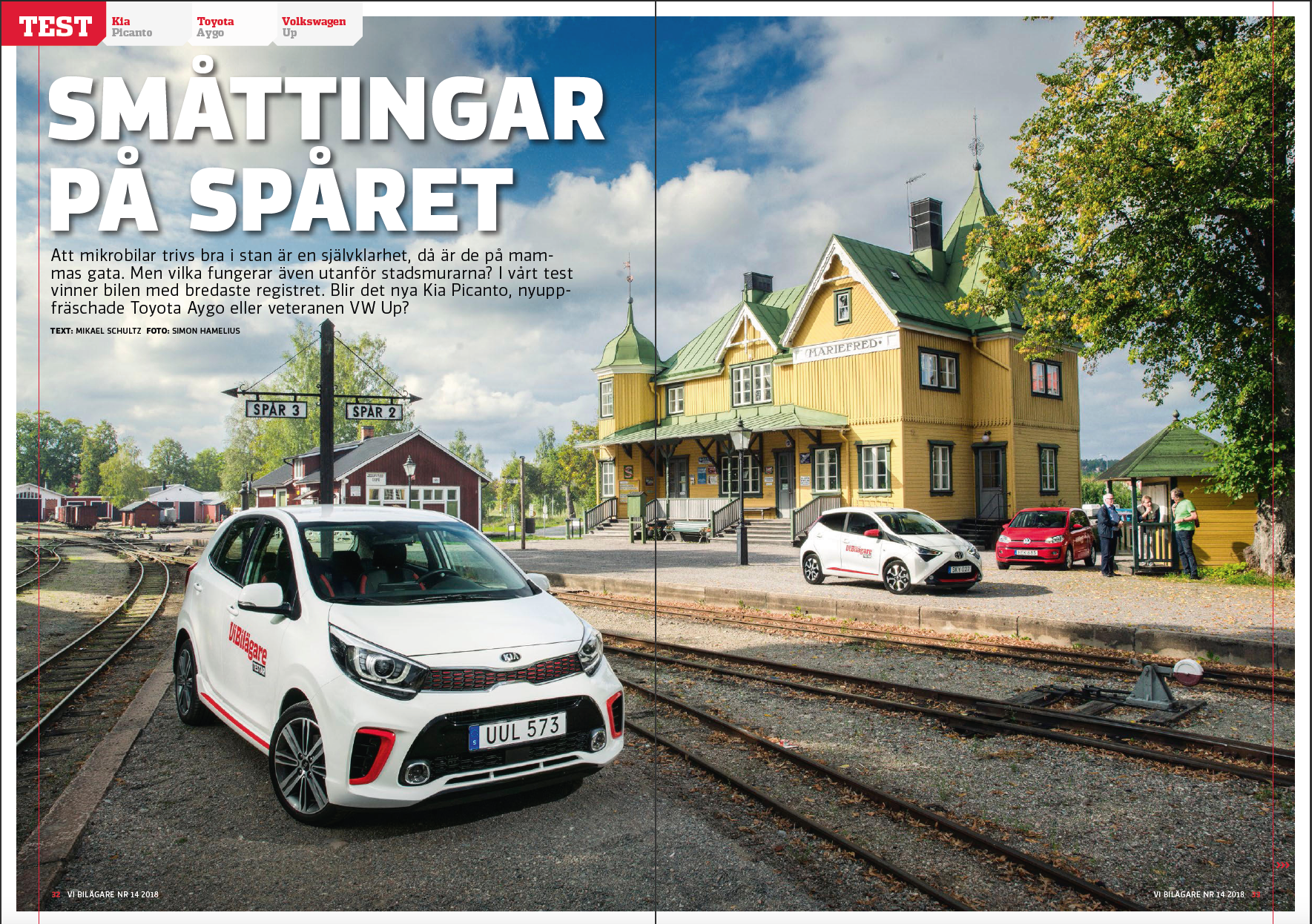 Vi Bilägare 2018/14 Biltest: Kia Picanto, Toyota Aygo,  Volkswagen Up